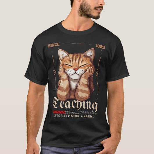 Sinds jaar leraar waardering lesgeven t-shirt (Voorkant)