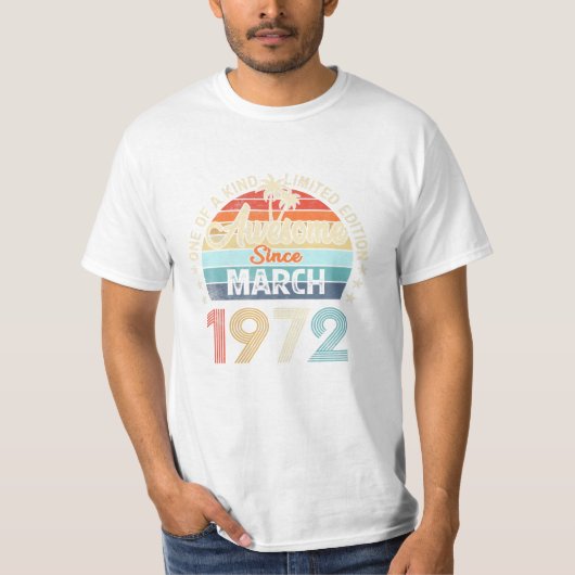 Sinds maart 1972  t-shirt (Voorkant)