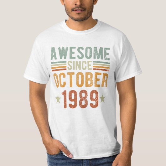 Sinds oktober 1989 35 jaar oud t-shirt (Voorkant)