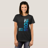 Sinds september 2016 2016 Jaar 2016 Retro 2016 VIN T-shirt (Voorkant volledig)