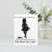 Sinds ze een klein meisje was briefkaart (Staand voorkant)