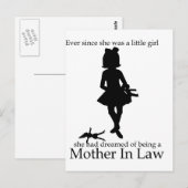 Sinds ze een klein meisje was briefkaart (Voorkant / Achterkant)