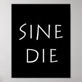 Sine die poster (Voorkant)