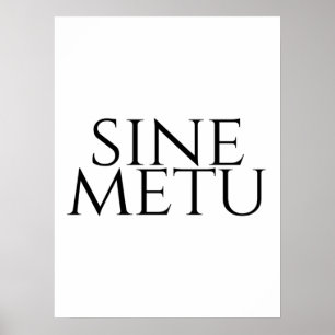 Sine Metu - zonder angst Poster