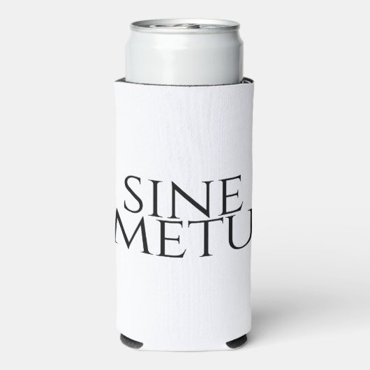 Sine Metu - zonder angst Seltzer Blikjeskoeler (Seltzer Achterkant)