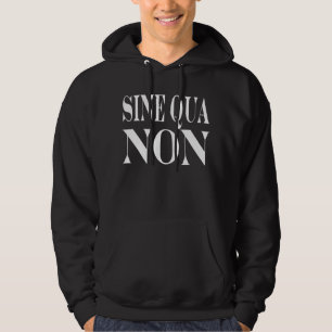 Sine Qua niet beroemde Latijnse prijsopgave: Woord Hoodie