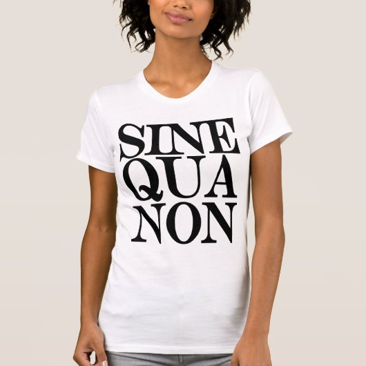 Sine Qua Non Latin Quote Dames Singlet Shirt (Voorkant)