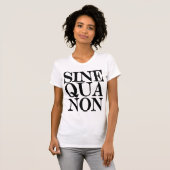 Sine Qua Non Latin Quote Dames Singlet Shirt (Voorkant volledig)