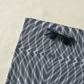 Sine Wave-pulssignaal Modern Abstracte Kunst Desig Strandlaken (In situ)