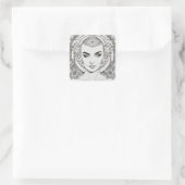 Sinead Oconnor Vierkante Sticker (Tas)