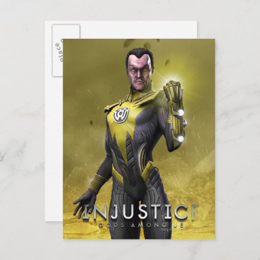 Sinestro Briefkaart (Voorkant / Achterkant)
