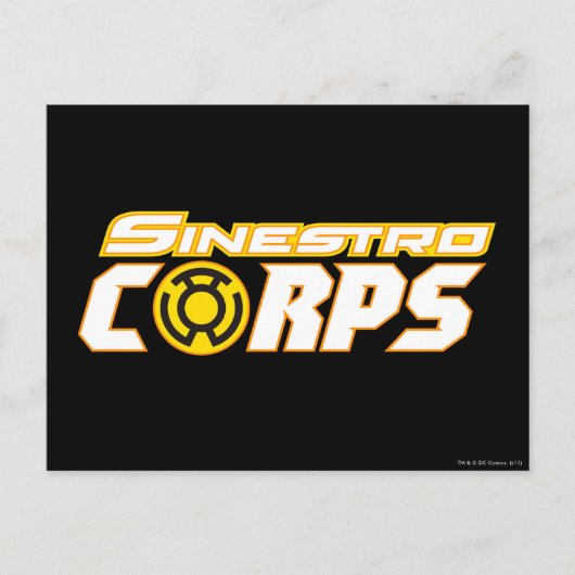 Sinestro Corps Briefkaart (Voorkant)
