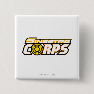 Sinestro Corps Vierkante Button 5,1 Cm