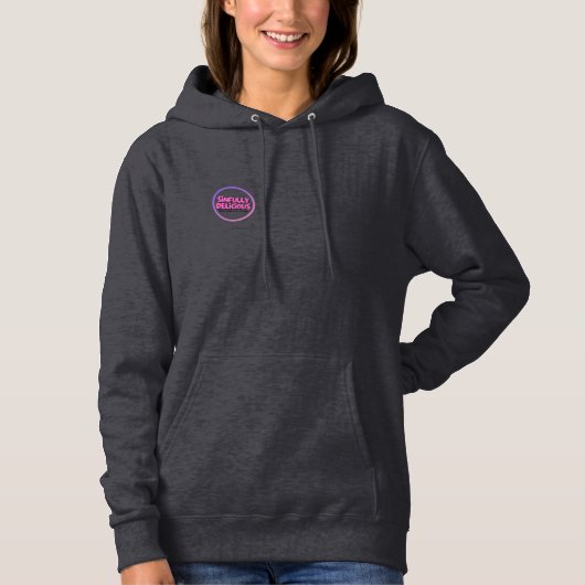 Sinfully heerlijke hoodie boek merch (Voorkant)