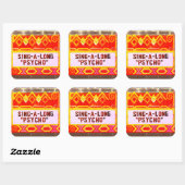 Sing-A-Long Psycho Movie Marquis - Kleur Vierkante Sticker (Vel)