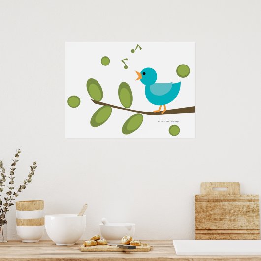Sing-a-Song Bird Poster (Keuken)