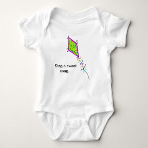 Sing A Sweet Song Musical Notes Kite Baby Shirt
