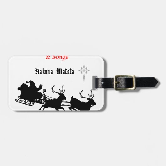 Sing Along Christmas beroemd gemaakt door Carols & Bagagelabel (Voorkant horizontaal)