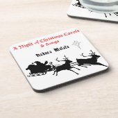 Sing Along Christmas beroemd gemaakt door Carols & Bier Onderzetter (Linkerzijde)