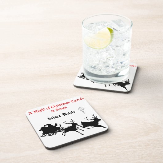 Sing Along Christmas beroemd gemaakt door Carols & Bier Onderzetter (Rechterzijde)