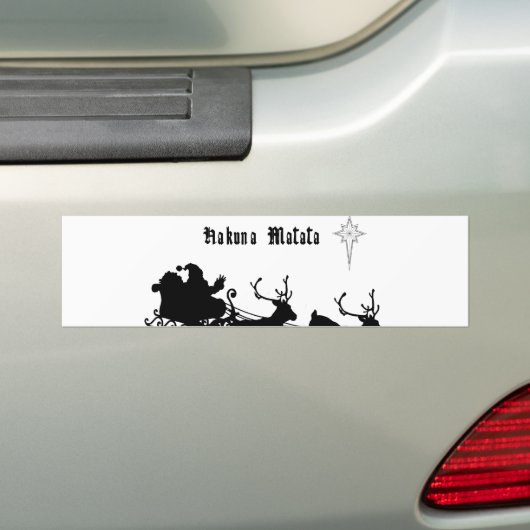 Sing Along Christmas beroemd gemaakt door Carols & Bumpersticker (Op auto)