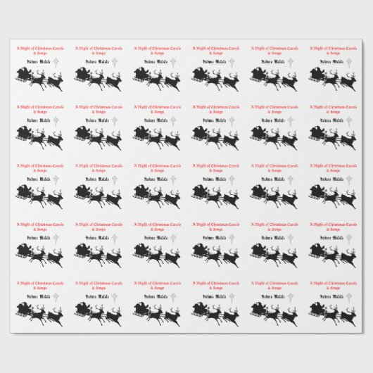 Sing Along Christmas beroemd gemaakt door Carols & Cadeaupapier (Vlak)