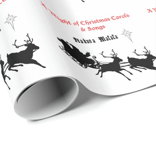 Sing Along Christmas beroemd gemaakt door Carols & Cadeaupapier (Rol Hoek)