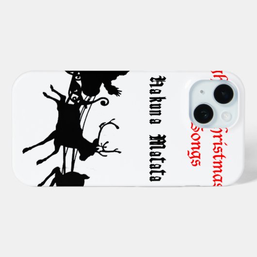 Sing Along Christmas beroemd gemaakt door Carols & Case-Mate iPhone Case (Achterkant (horizontaal))