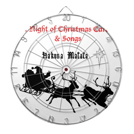 Sing Along Christmas beroemd gemaakt door Carols & Dartbord (Voorkant)