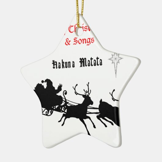 Sing Along Christmas beroemd gemaakt door Carols & Keramisch Ornament (Links)