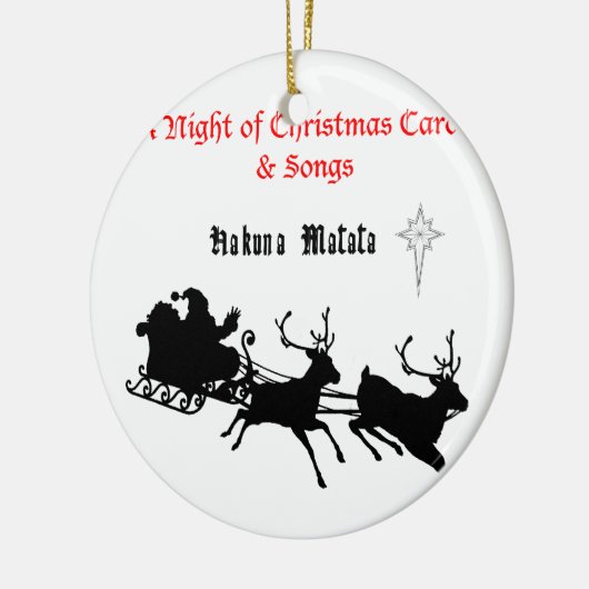 Sing Along Christmas beroemd gemaakt door Carols & Keramisch Ornament (Links)