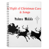 Sing Along Christmas beroemd gemaakt door Carols & Notitieboek (Voorkant)