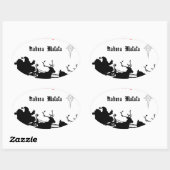 Sing Along Christmas beroemd gemaakt door Carols & Ovale Sticker (Vel)