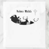 Sing Along Christmas beroemd gemaakt door Carols & Ovale Sticker (Tas)