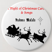 Sing Along Christmas beroemd gemaakt door Carols & Ronde Button 6,0 Cm (Voorkant)