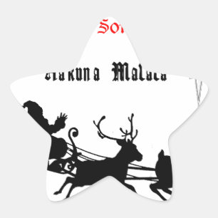 Sing Along Christmas beroemd gemaakt door Carols & Ster Sticker