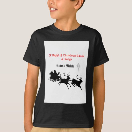 Sing Along Christmas beroemd gemaakt door Carols & T-shirt (Voorkant)