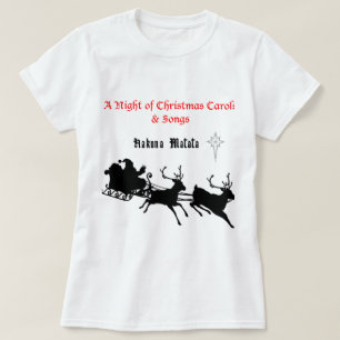 Sing Along Christmas beroemd gemaakt door Carols & T-shirt