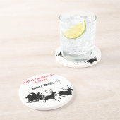 Sing Along Christmas beroemd gemaakt door Carols & Zandsteen Onderzetter (Zijkant)