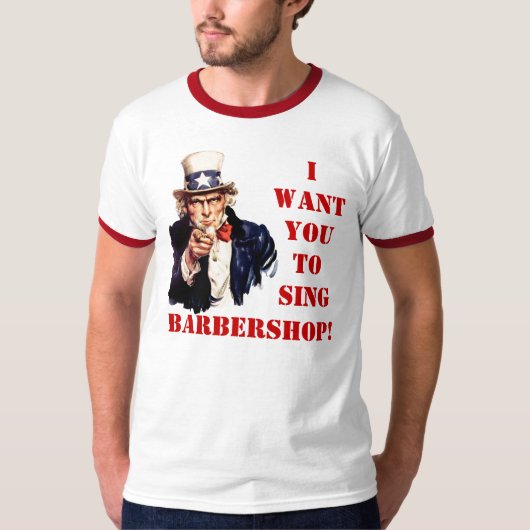 Sing Barbershop T-shirt (Voorkant)