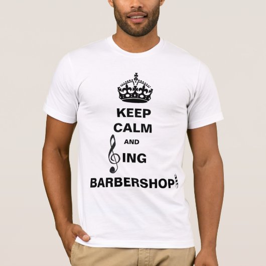 Sing Barbershop T-shirt (Voorkant)
