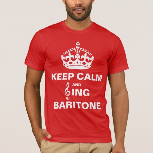 Sing Baritone T-shirt (Voorkant)