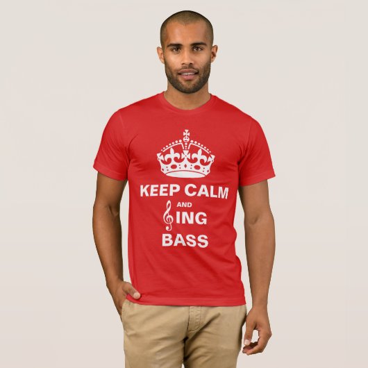 Sing Bass T-shirt (Voorkant volledig)