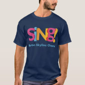 SING! Boston Skyline Chorus T-shirt (Voorkant)