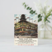 Sing Fat Chinatown San Francisco 1915  Briefkaart (Staand voorkant)