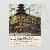 Sing Fat Chinatown San Francisco 1915  Briefkaart (Voorkant)