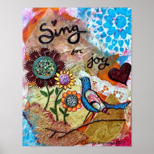 Sing for Joy Art Poster (Voorkant)