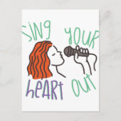Sing & hart uit briefkaart (Voorkant)
