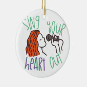 Sing & hart uit keramisch ornament (Rechts)