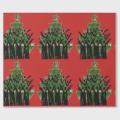 Sing kerstmuziek Carol Singers Gospel Choir Cadeaupapier (Vlak)